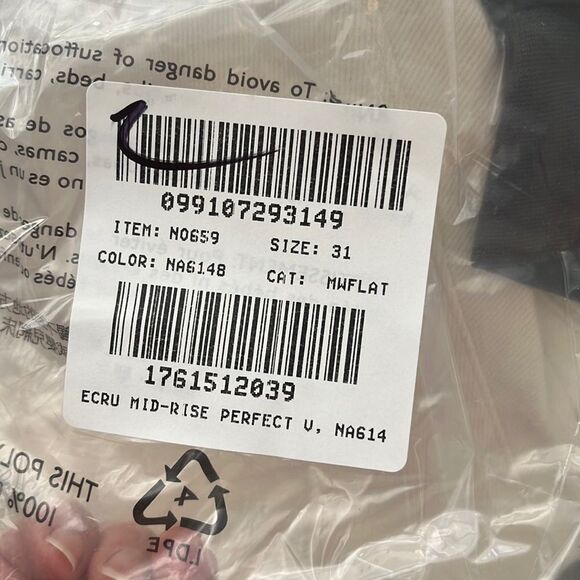 Madewell Midrise Perfect Vintage Jean Womens Size 31 Vintage‎ Canvass White - Picture 7 of 10